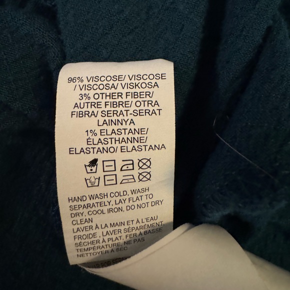 Lucky Brand Boho Viscose High Low Hem Flared Sleeve Blouse Top• Medium - Picture 6 of 6